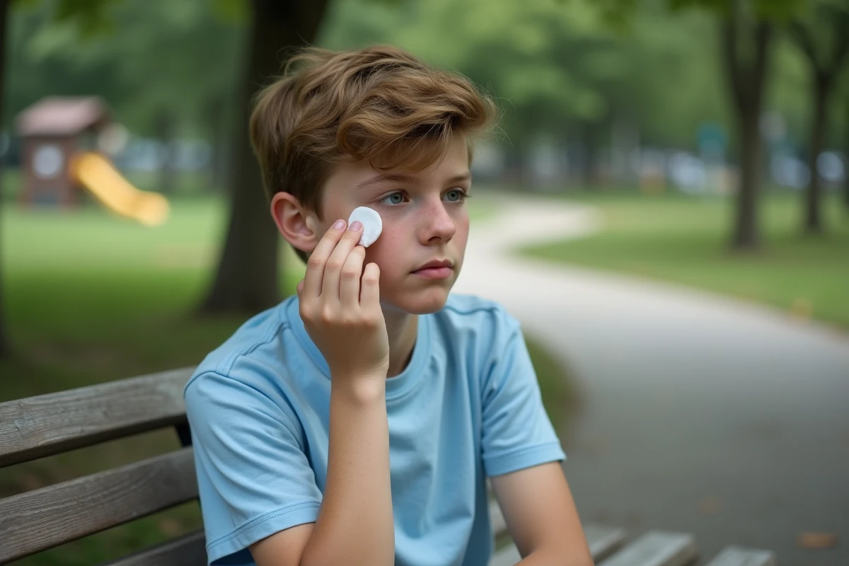 Adolescent appliquant de l